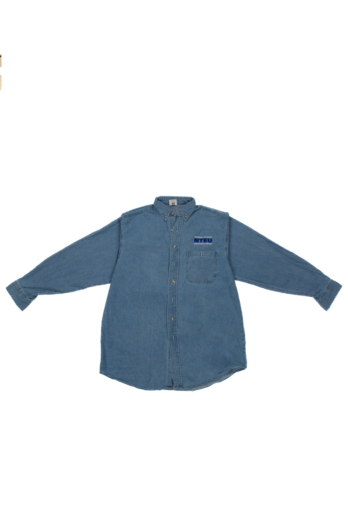 Denim Shirts - Blue and White Logo